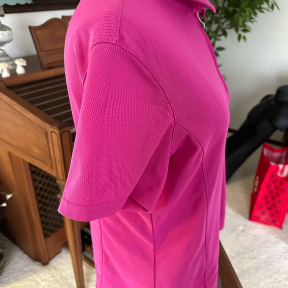 N’ Vo Women’s Sport Golf Polo Shirt Wicking Material Collared Bright Pink. large - Picture 3 of 8